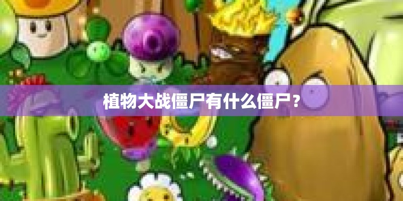 植物大战僵尸有什么僵尸？