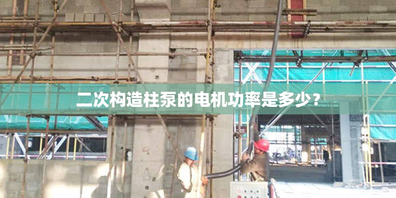 二次构造柱泵的电机功率是多少？