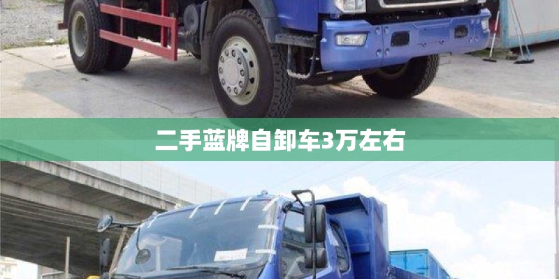 二手蓝牌自卸车3万左右